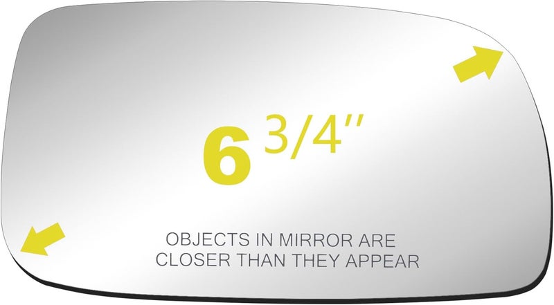 BOOLEE Mirror Glass Replacement fit for 2007-2012 Toyota Camry/Camry Hybrid (1st digit of VIN is a 1,4 or 5 made in USA Only) Passenger Right Side RH With Adhesives - Image 2
